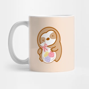 Cute Valentine’s Day Candy Hearts Sloth Mug